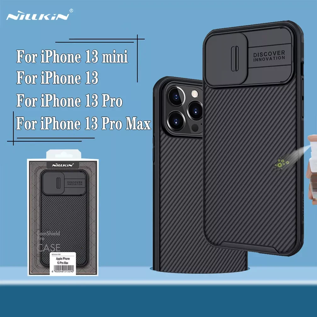 

For iPhone 13 Pro Max Case Nillkin CamShield Pro Slide Lens Protective Back Cover For iPhone 13 Pro 13 mini Camera Phone Shell