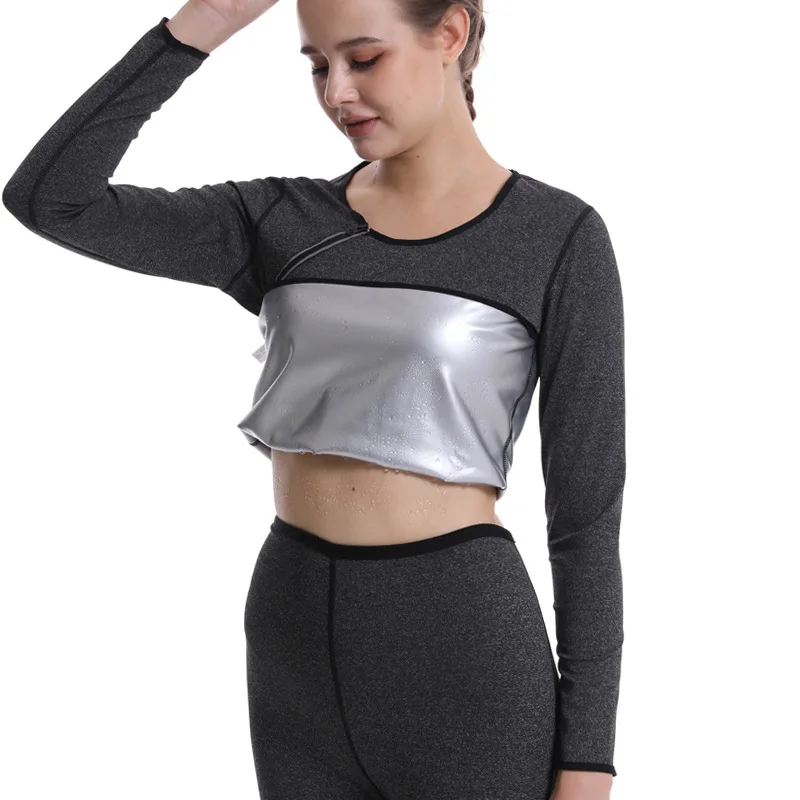 

Женский корсет с длинными рукавами и молнией для похудения