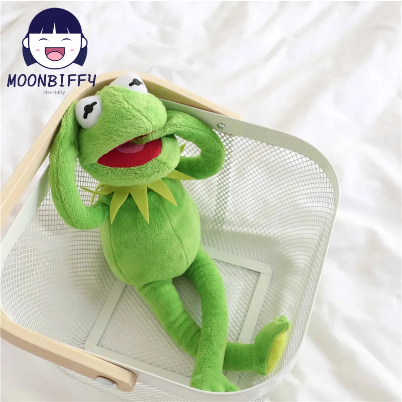 1pc 38cm Plush Kermit Frog Sesame Street Frogs doll The Muppet Show Plush Toys Birthday Christmas Plush Stuffed Doll For Kids