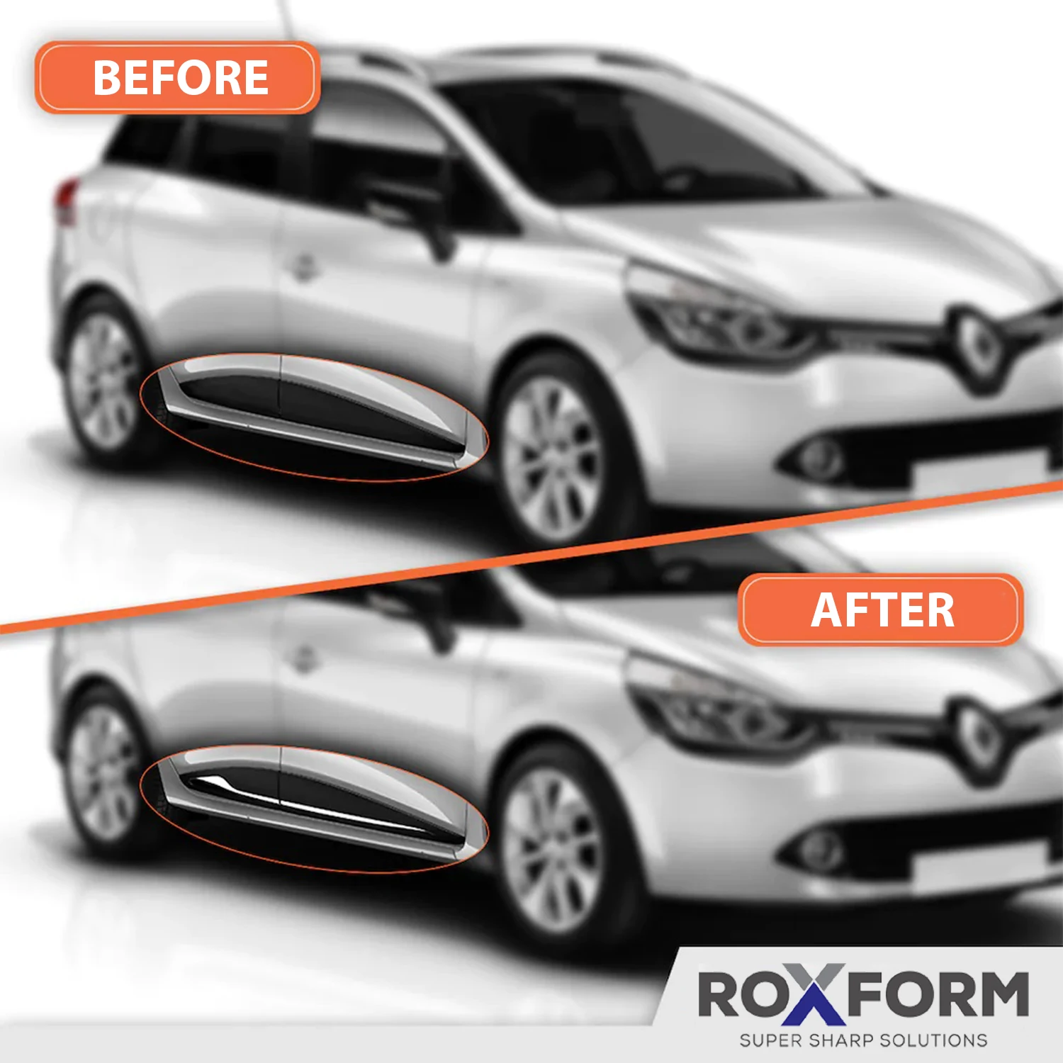 4 шт. набор аксессуаров для Renault Clio GT Sport Tourer 2012 2013 2014 2015 2016 2017 2018 2019 - купить по