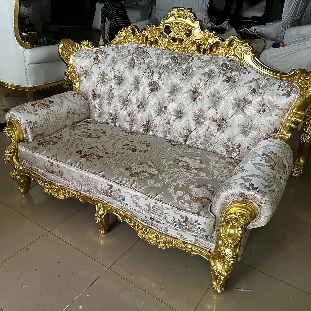 Новейший дизайн Королевский престольный диван-стул роскошный бархатный