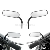 motorcycle side mirror rear view 810mm left right adjustable for harley touring electra glide dyna fatboy softail sportster