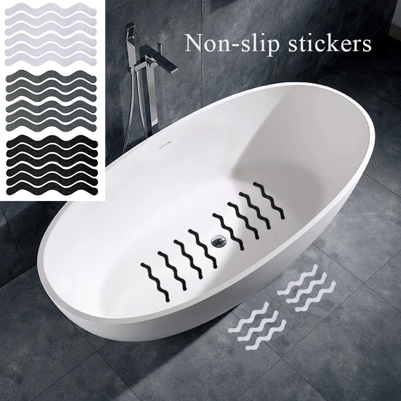

2023 New S Shaped Anti Slip Strips Waterproof Safety Strips Shower Stickers Self-Adhesive Non Slip Tape For Bathtub Stairs Floor