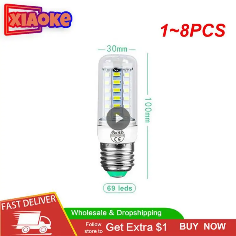 

1~8PCS 5730 E27 LED Light Corn Lamp Energy Saving Lights Led Lamp 110V 220V Lampada Candle Ampoule LED Corn Light Bulbs