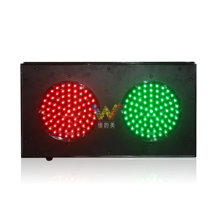 

Customized Cold-rolled Plate Shell 200mm Red Green Signal Light Mini LED Traffic Lights