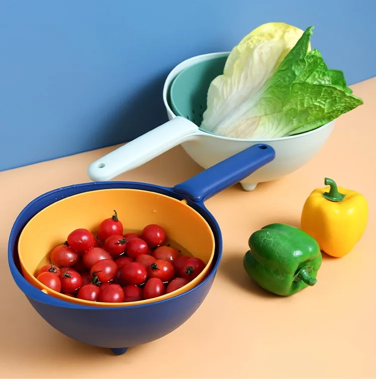 

Household Kitchen Multifunctional Plastic Vegetable Basket