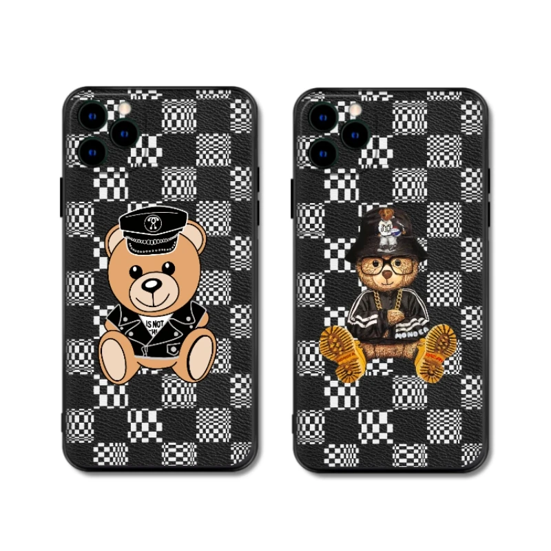 

Итальянский модный мягкий чехол с медведем и игрушками для Iphone 13, 12, 11 Pro Max Mini, 7, 8, 6, 6s Plus, Xr, X, Xs Max, Se, чехол для телефона, сетчатый чехол