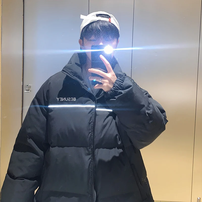 Mens Winter Jackets 2022 Luxury On Party Stand Collar Thick Warm Outwear Cats