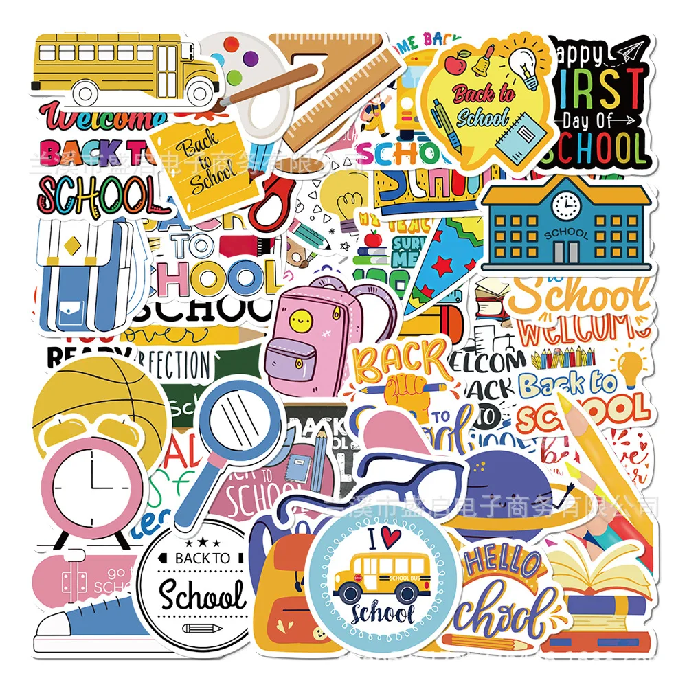 

50 шт., водостойкие наклейки-граффити для ноутбука