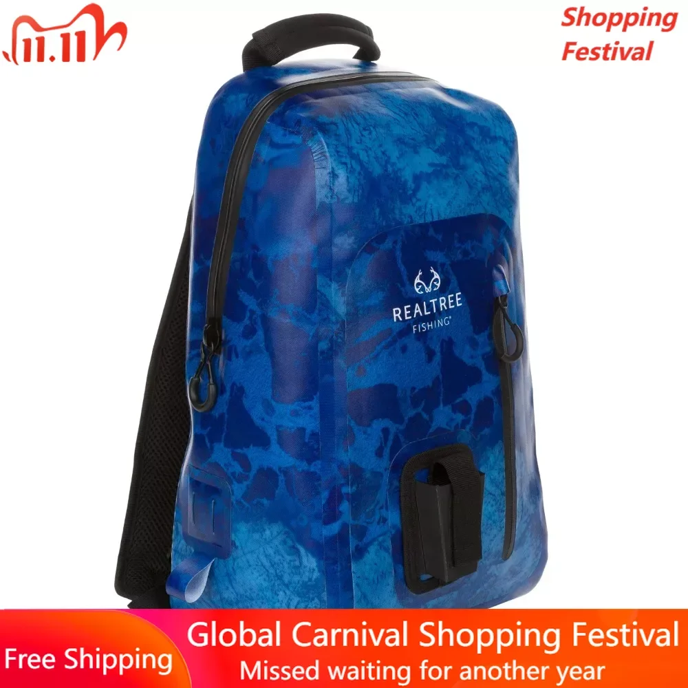 

Unisex Camping Bag 15 Ltr Wav3 Sling Dry Bag Blue Trekking Backpack Lightweight Travel Mountaineering Hiking Sports