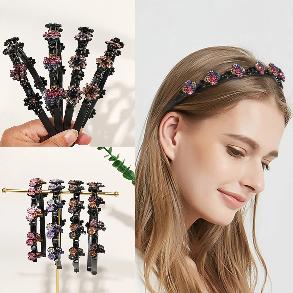 

Floral Hairband Headwear Headband Non-Slip Headbands Braided Hairband Women Hair Accessories Face Wash Headband Cherry Hairband