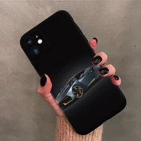 new luxury silicon case for iphone 11 i11 pro x xs max xr 7 8 i7 i8 plus se with tempered glass screen film back cover
