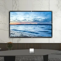 projector screen60 to 150 inch 169 hd foldable anti crease portable projection movies screen for home theater outdoor indoor