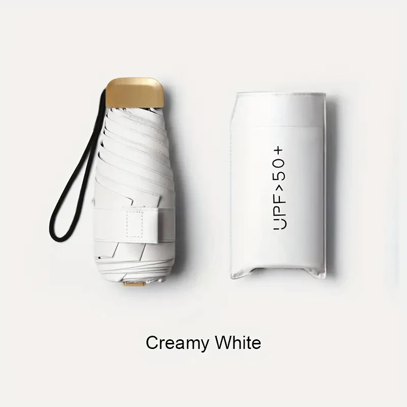 

Компактный Складной Ультралегкий Зонт С Защитой От УФ-излучения И Ручкой Из Нержавеющей Стали Для Защиты От Солнца И Дождя