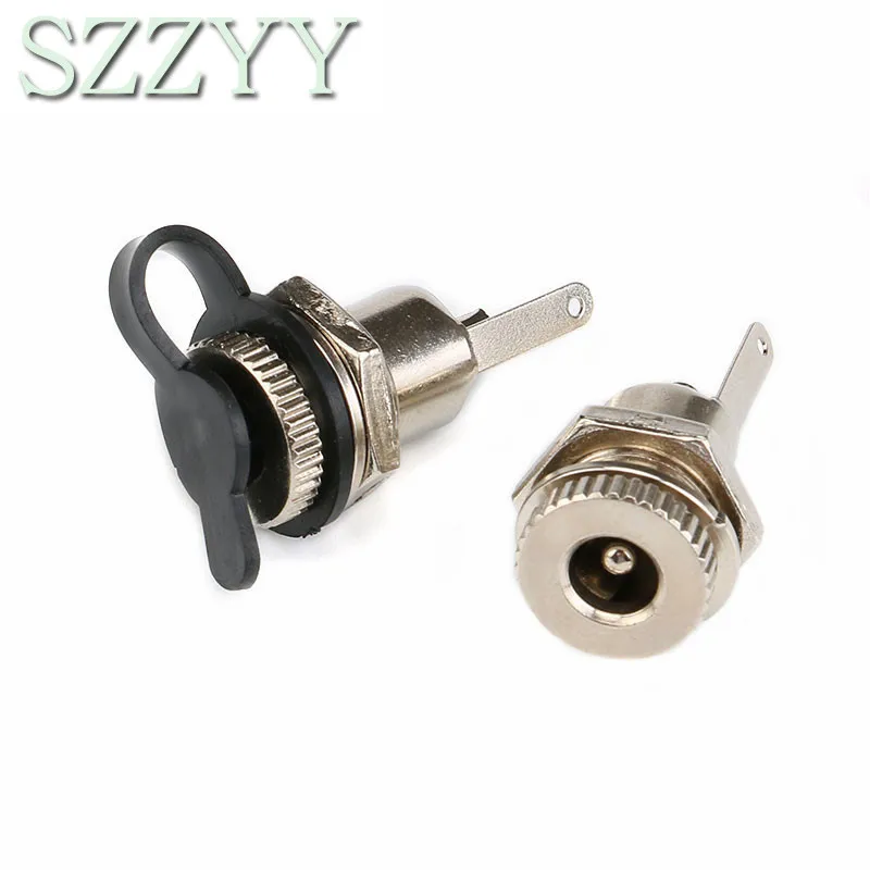 

DC-099 5PCS+5PCS 5.5mm x 2.1mm 2.5mm DC Power Jack Socket DC099 Female Panel Mount Connector Metal 5.5*2.1 5.5*2.5