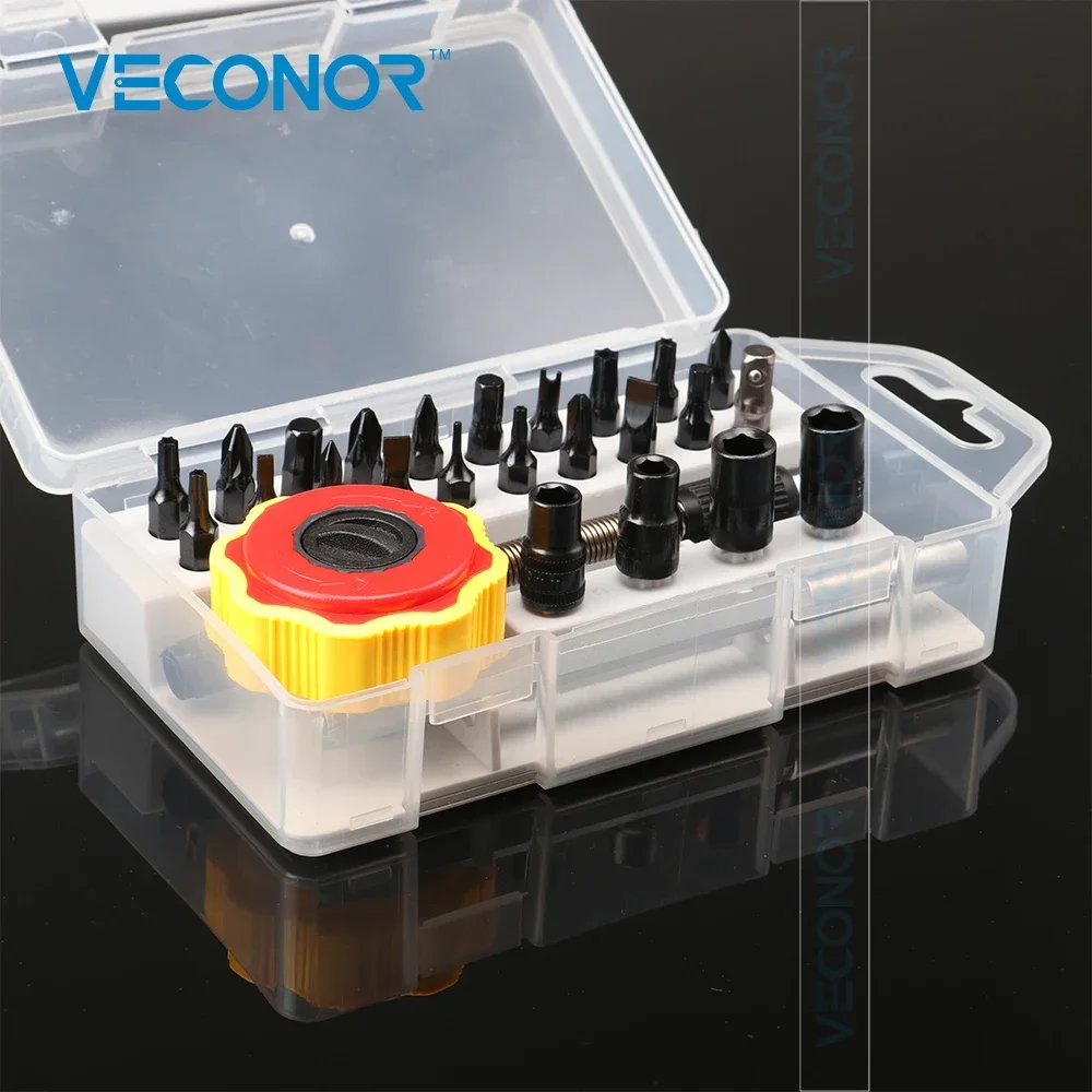 Набор насадок для отвертки с храповым механизмом двусторонний гибкий удлинитель