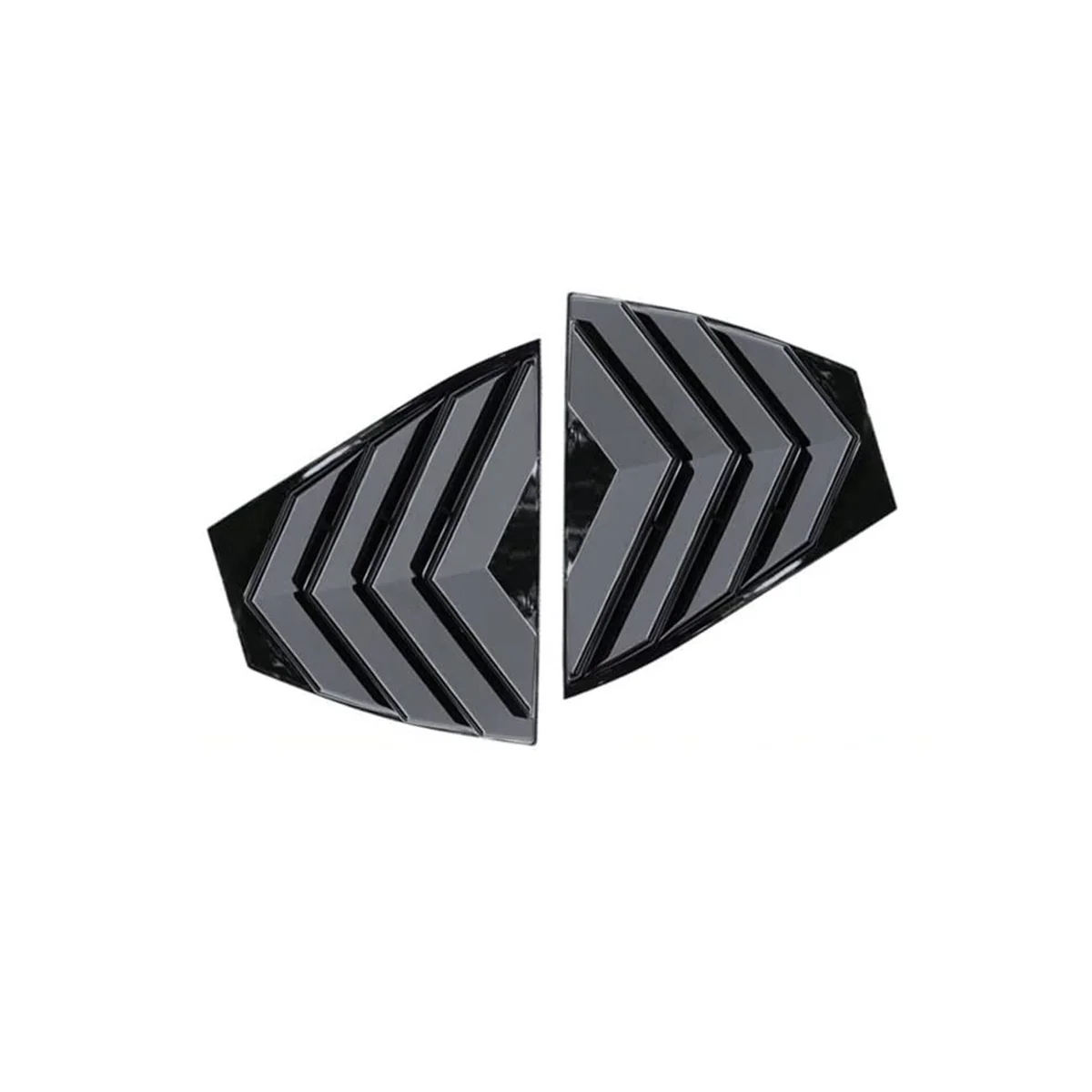 

Rear Side Window Louvers Scoop Sun Shade Shutter Panel Cover for Sentra 2020-2022 - Bright Black