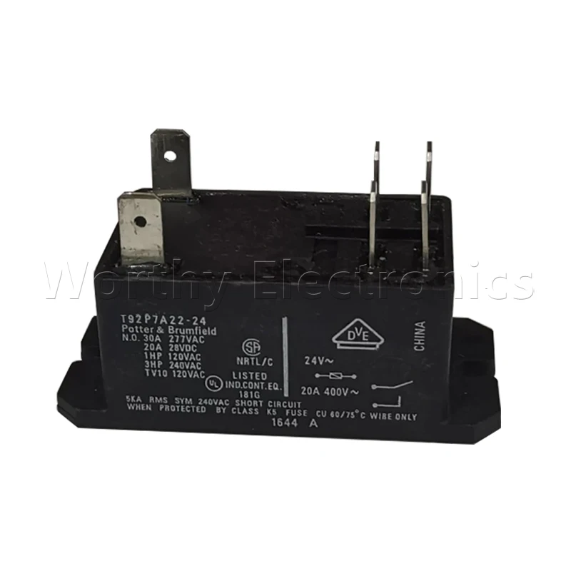 

Бесплатная доставка, 10 шт./партия, реле, 24 В переменного тока, 30 А, 6 контактов, фотолампа