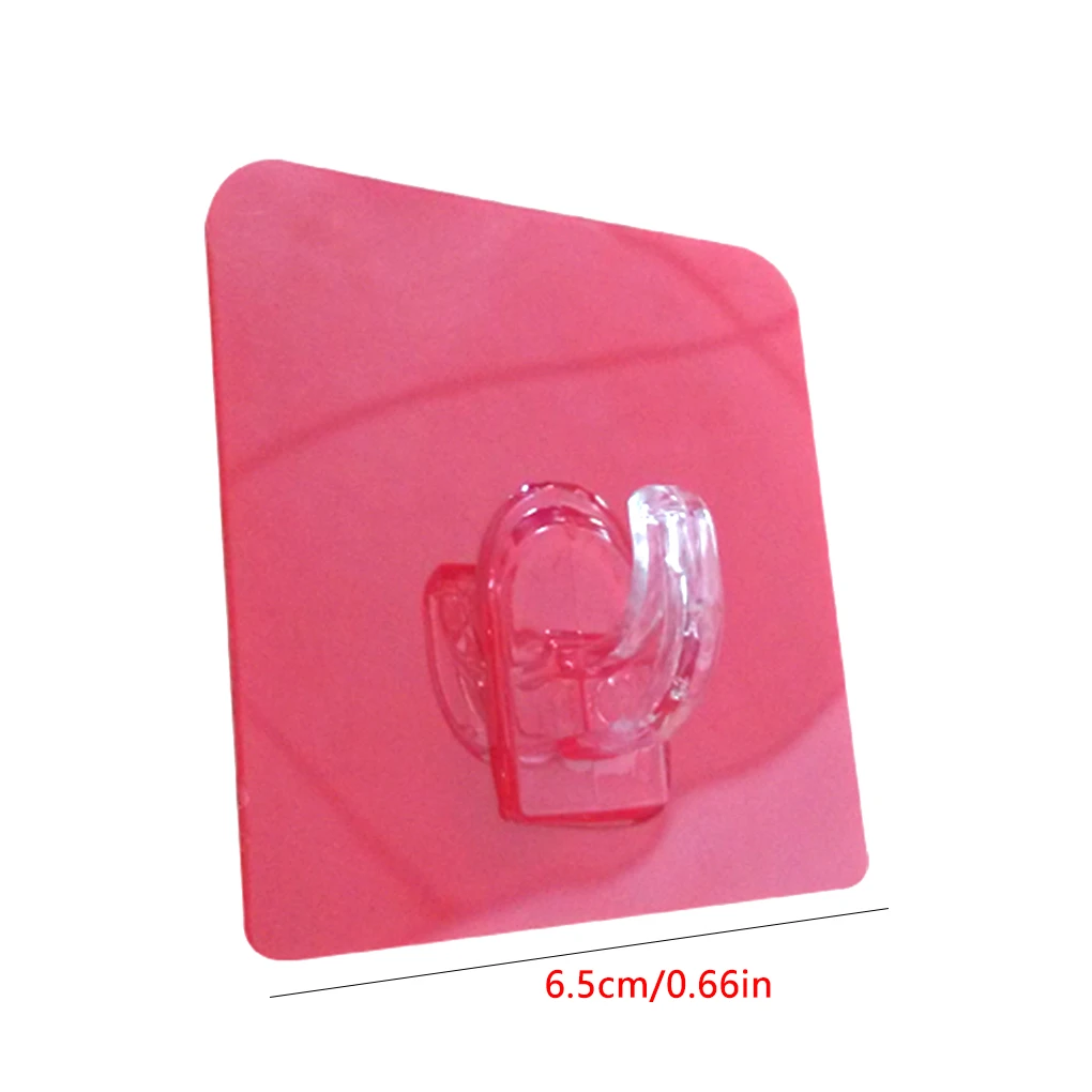 

Nail Free Sticky Hanger Hook Strong Transparent Suction Wall Sucker Hanger Waterproof Adhesive Heavy Load Rack Hook