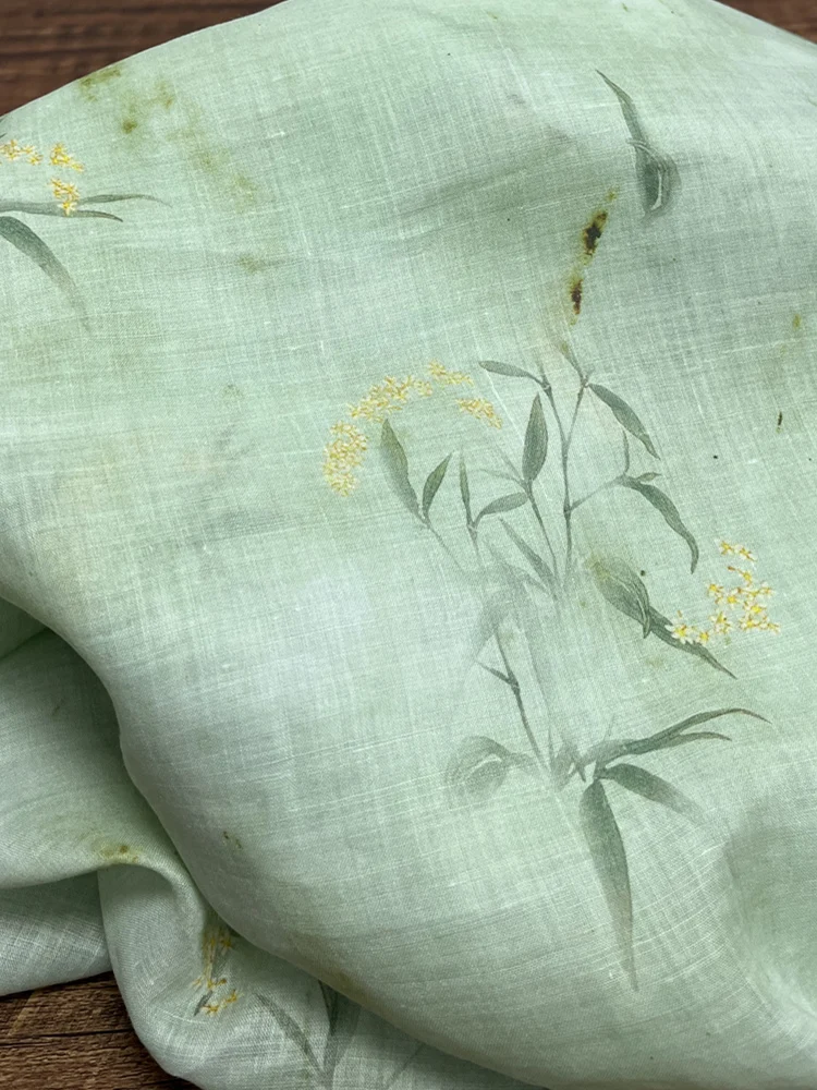 Рубашка с китайским Ретро принтом рами на весну и лето художественная Женская