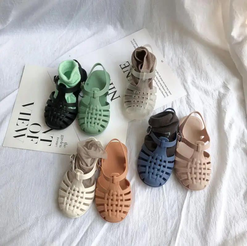 

Baby Beach Sandals Casual Breathable Hollow Out Roman Shoes Pvc Summer Kids Shoes 2022 Beach Children Sandals Girls