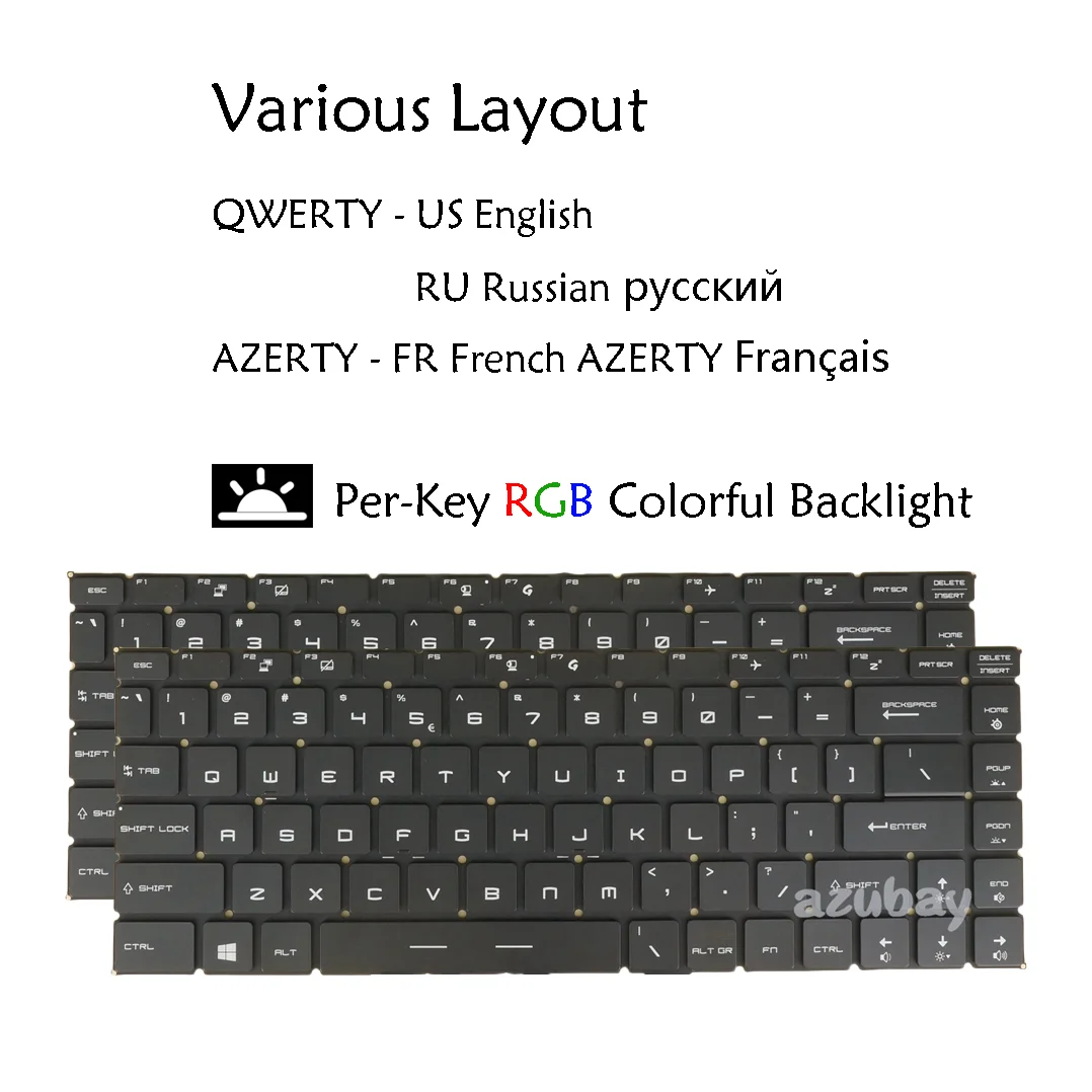 Клавиатура для ноутбука MSI GS65 Stealth 8SE 8SF 8SG 9SD 9SE 9SF 9SG 8RE 8RF