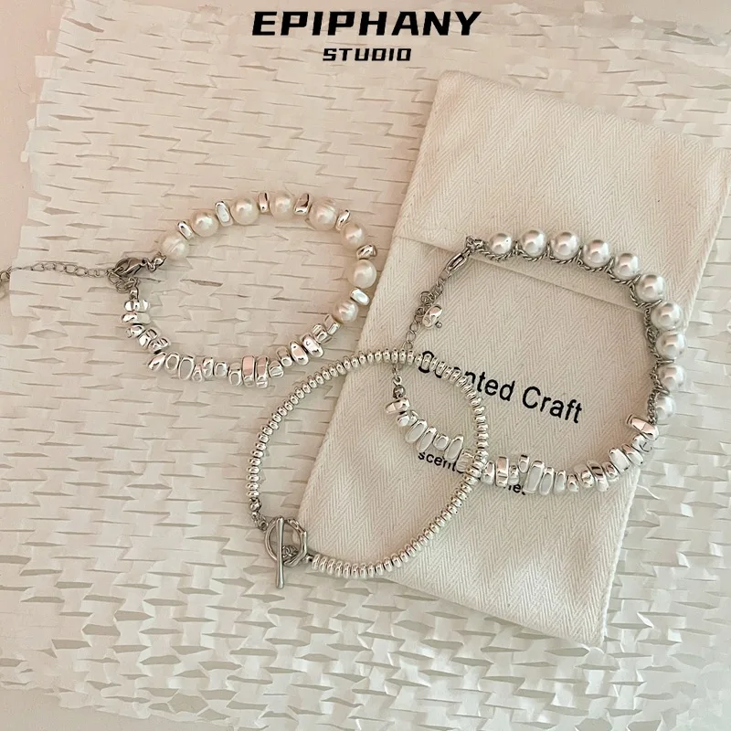 

Pearl Bracelet for Women Sliver Plated Adjustable Dainty Pearl Bracelets Pearl Bracelet Layered Pearl Bracelets Pearl Chain Gift