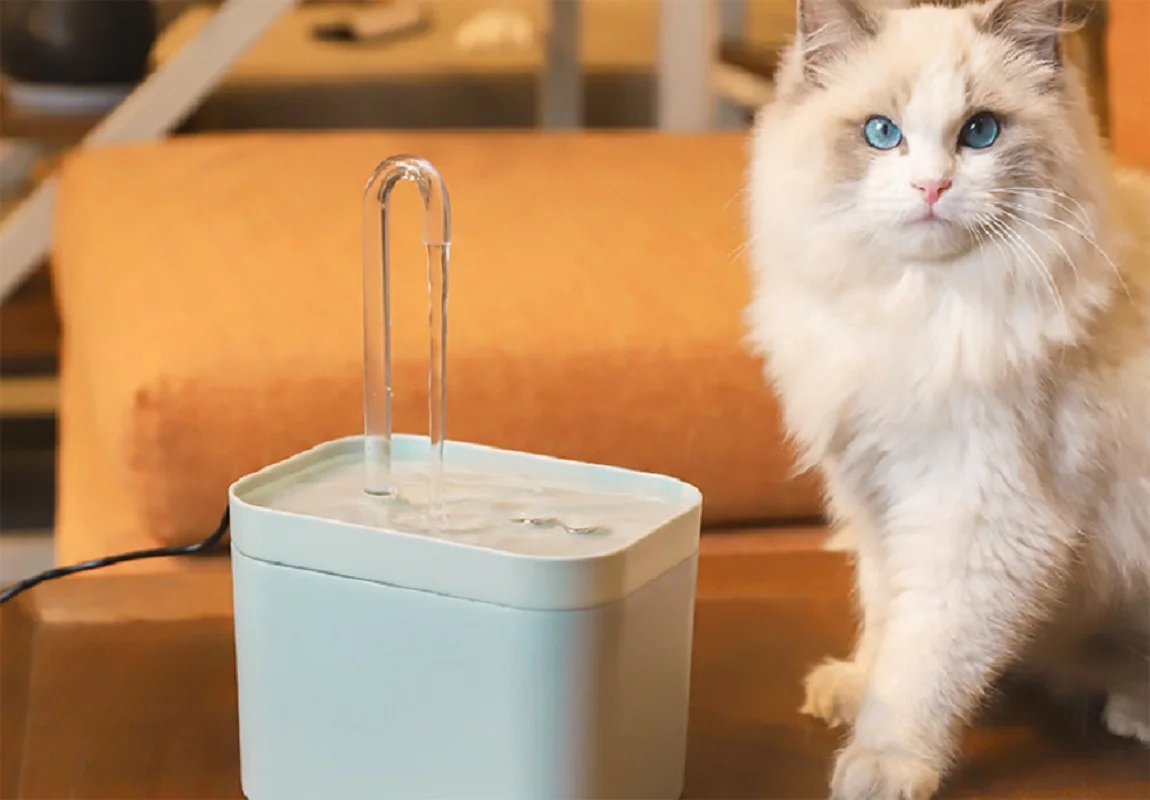 

1.5L Cat Water Fountain Auto Filter USB Electric Mute Cat Drinker Bowl Pet Water Dispenser with Recirculation Filtering for Cat