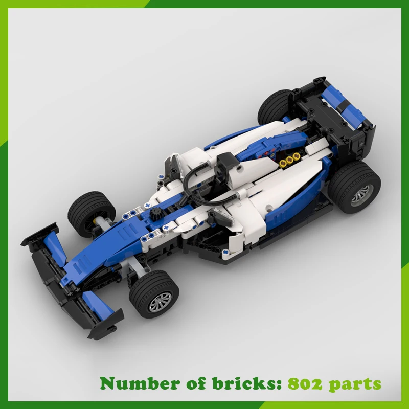 

Конструктор гоночный MOC F1, модульная модель, технология «сделай сам», кубики, креативная сборка, игрушки, автомобиль, подарок на Рождество, день рождения