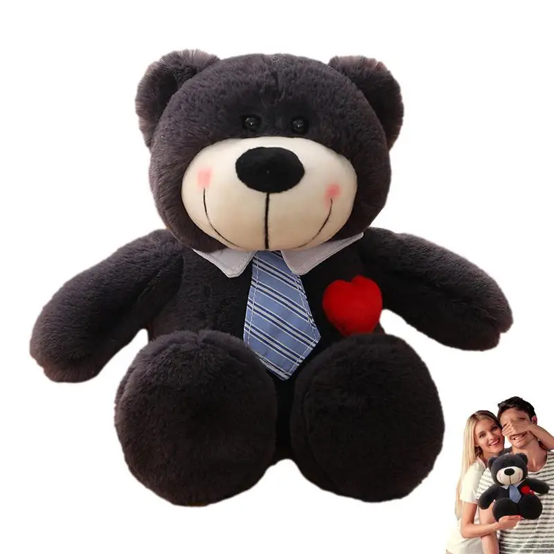 

Плюшевый мишка, Мягкое Животное 35 см, мишка тедди с галстуком-бабочкой, мягкие плюшевые игрушки, маленькие мишки тедди, мягкие игрушки-живот...