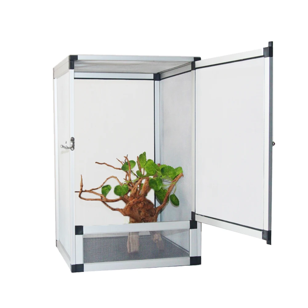 

Reptile Application Aluminum Screen Mesh Reptile Terrarium Cage 50*50*100cm XL Size