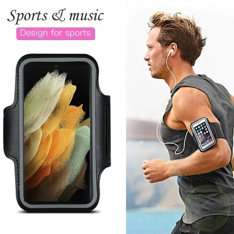 

Armband Arm Sleeve Sports Running Phone Holder Bracelet Mobile Phone Arm Case Bag for Samsung Galaxy S21 Ultra S21 FE S21 Plus