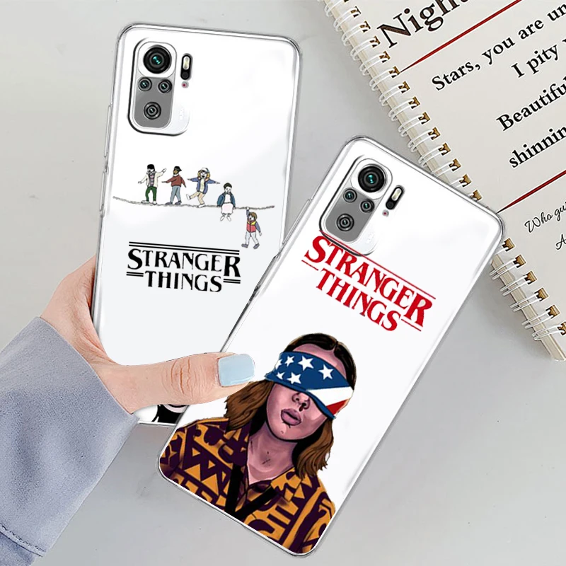 

Transparent Cover Stranger Things Luxury Girl Phone Case For Xiaomi Redmi Note 11E 11S 11 11T 10 10S 9 9T 9S 8 8T Pro Plus 5G 7