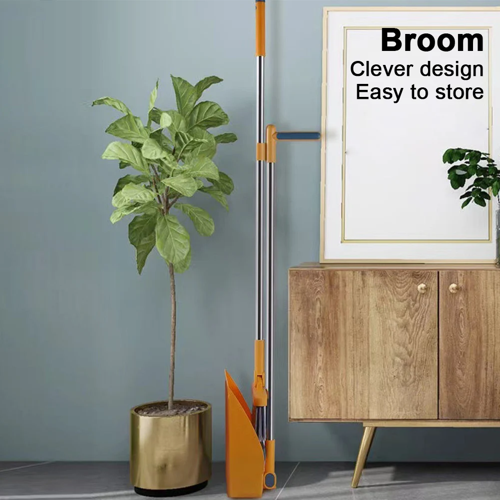 

Household Broom Wiper Home Pet Hair Grabber Cleaning Scraper Broom Dustpan Sweeping Combination Cleaning Tools