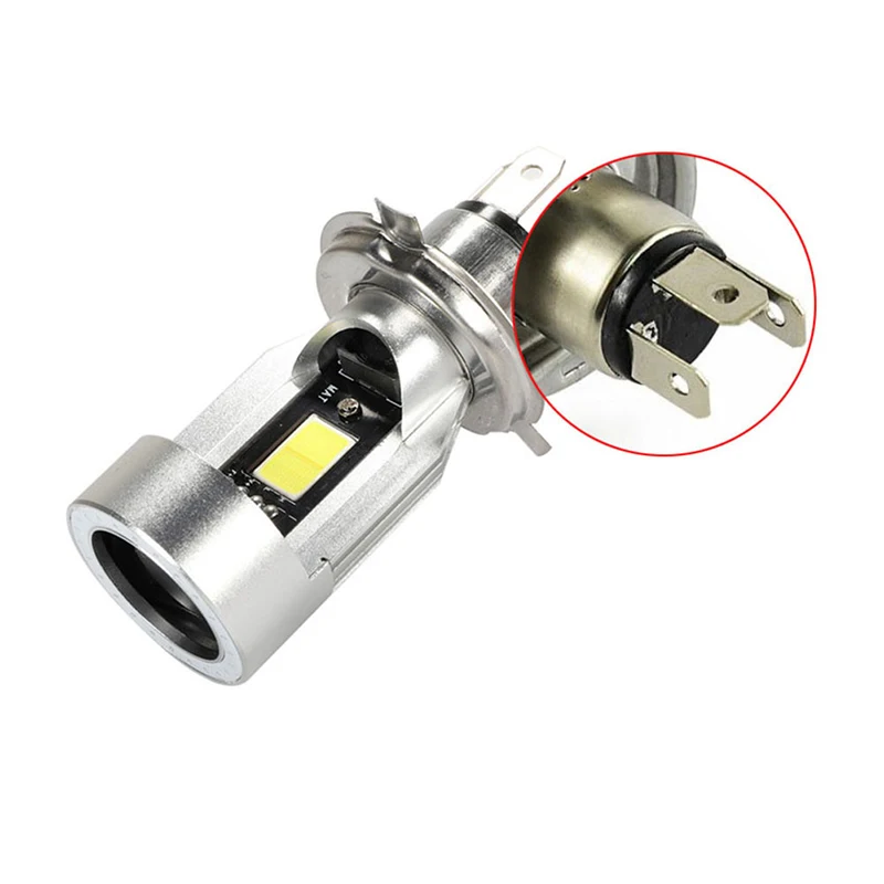 1 шт. 12 В-80 В Angel Eye 30 Вт H4 светодиодная фара для мотоцикла BA20D HS1 H6 скутер мотоцикл