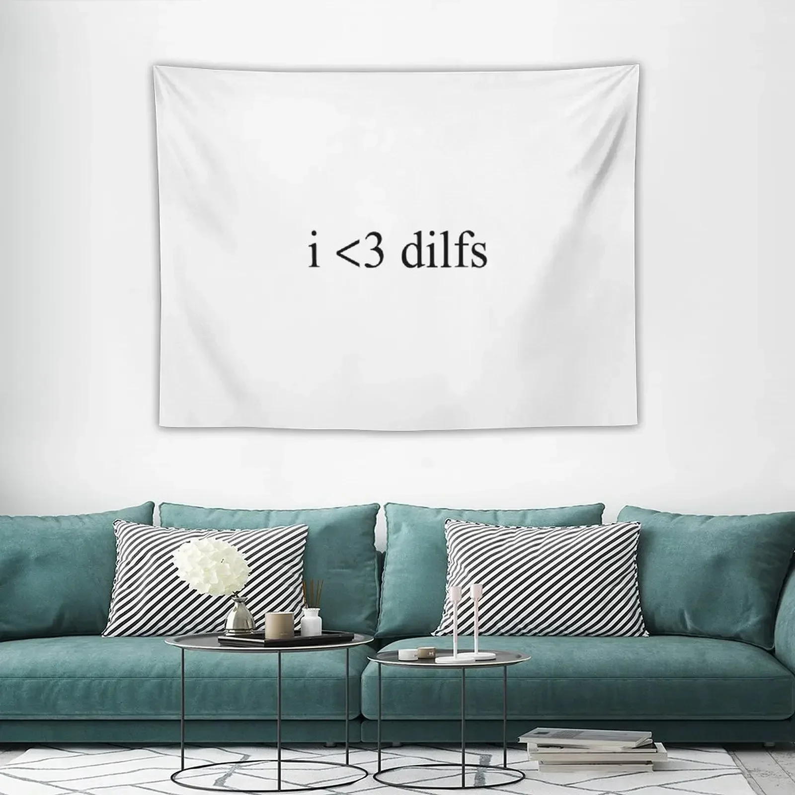 Гобелен с принтом I Heart DILFS аксессуары для домашнего декора гобелен уличного