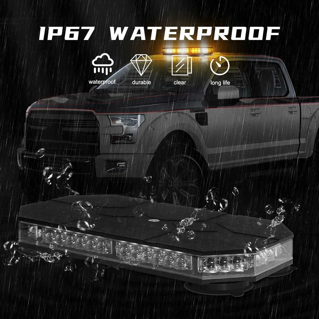 42-дюймовый стробоскоп для грузовиков скорой помощи Снежный плуг с контроллером