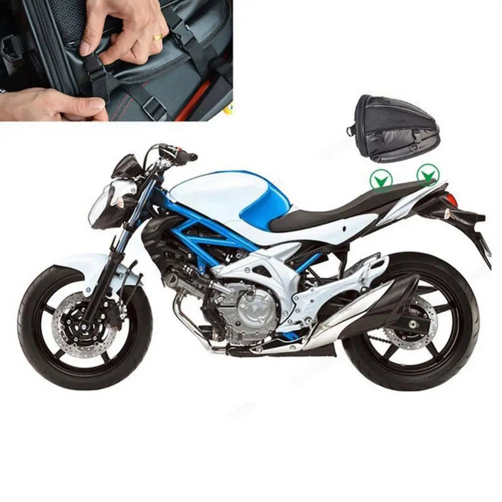 

Waterproof Motorcycle Bike Rear Trunk Back Seat Carry Luggage Tail Bag Saddlebag