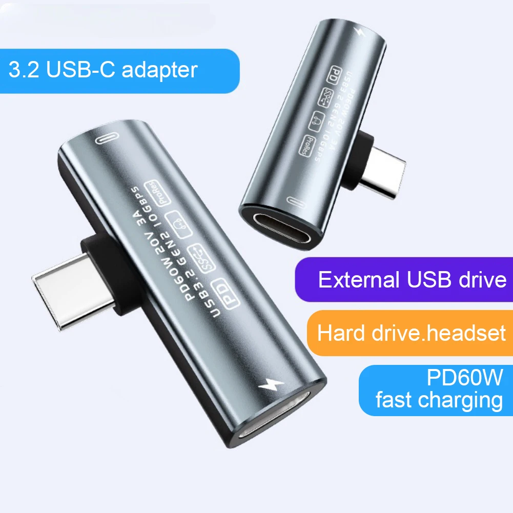 Разветвитель для наушников 2 в 1 USB Type-C 60 Вт