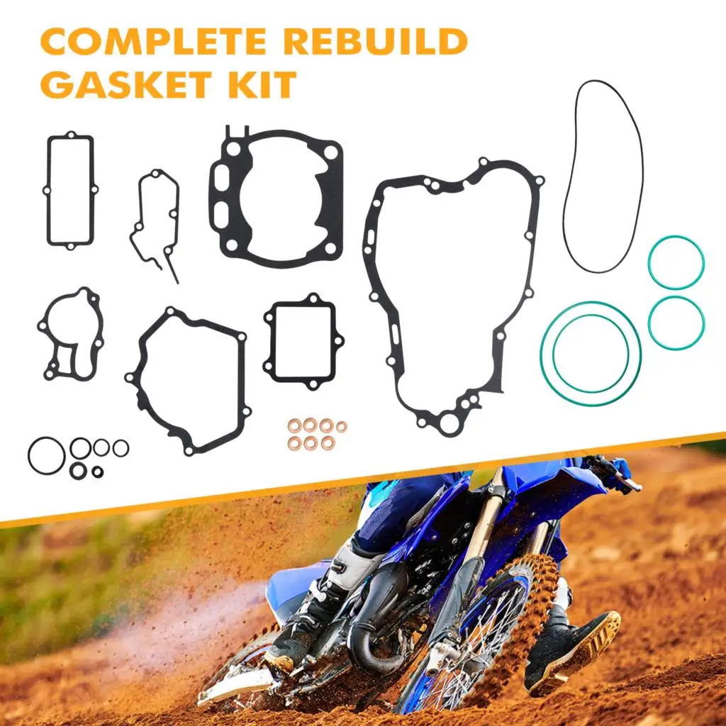 

CNC для YAMAHA YZ250 2003-2023 2022 2021 2020 Motocross полный комплект прокладок для восстановления двигателя, крышка силового клапана, прокладка цилиндра