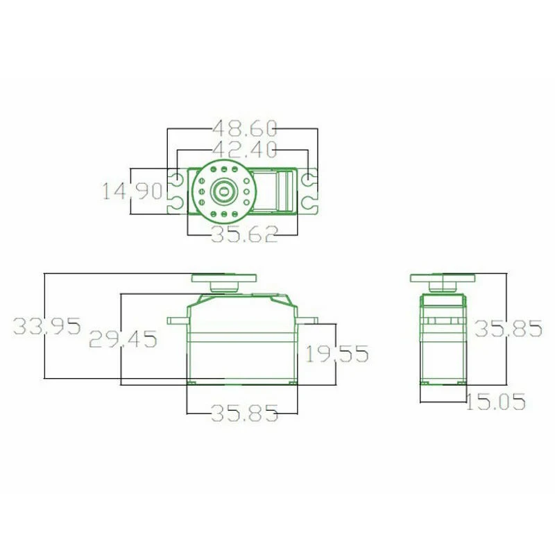 Высокоскоростной мини-сервомотор K-power DMC027 3,5 кг112 сек., цифровой сервомотор для РУ самолетавертолетаавтомобилялодки, масштаб (art.: 3920bcdeed2e1) - 3920bcdeed2e1