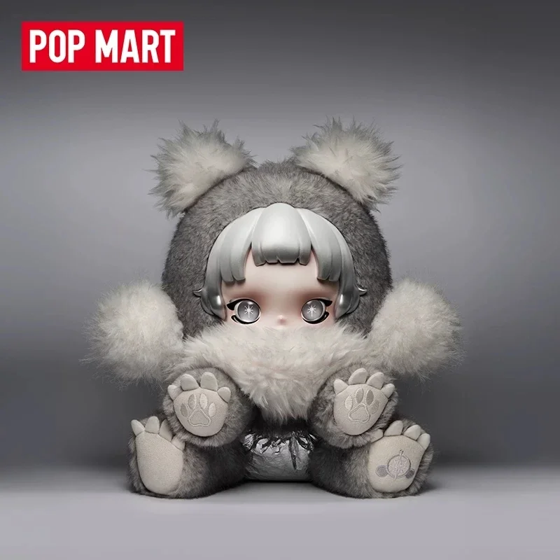Фото POP MART SKULLPANDA Punk Panda: Серия плюшевых кукол, оригинальная таинственная коробка, игрушки-сюрпризы, фигурки, украшения для дома №5