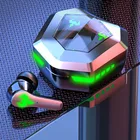 Игровые наушники-вкладыши с низкой задержкой, 65 мс, TWS, Bluetooth наушники с микрофоном, бас, аудио, позиционирование, беспроводная гарнитура PUBG, Спортивная светодиодный нитура