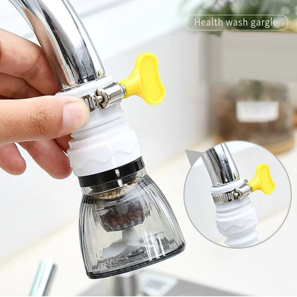 

Universal Rotating Faucet Nozzle PP+PVC Kitchen Accessories Water Filter Tap Head Booster Shower Home For Kitchen, Sink Faucet