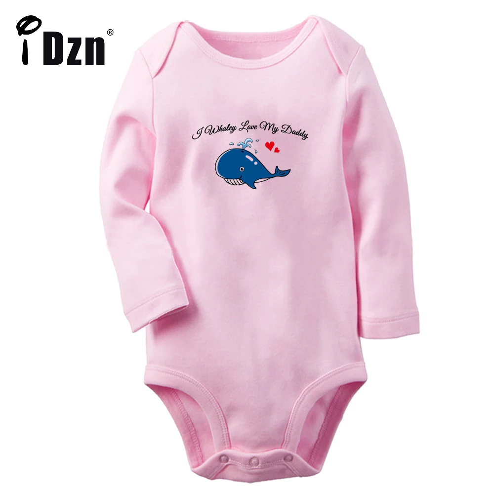Комбинезон для мальчиков и девочек Superpower I whaley с забавным принтом надписью love my DAD