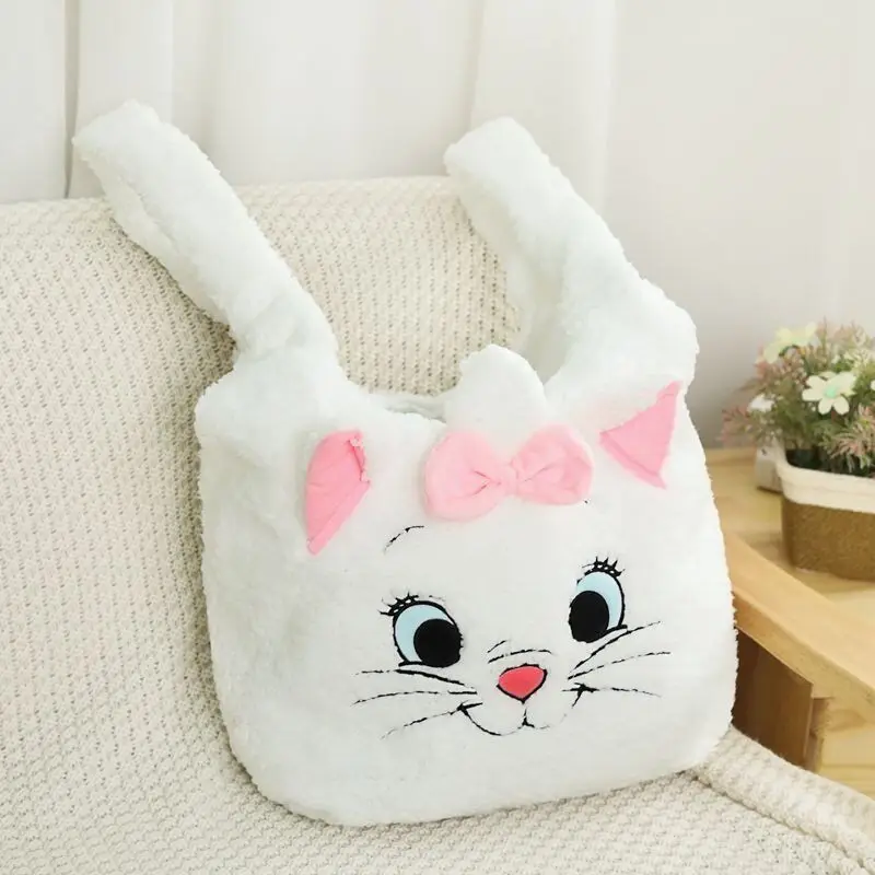

Disney Stitch Marie Cat Winnie L854 Anime Shoulder Bags Handbag Plush Cartoon Casual Messenger Bag Girl Child Gift