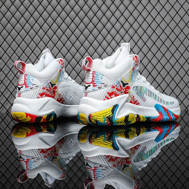 High Quality Basketball Shoes Men Sneakers Boys Basket Shoes Autumn High Top Anti-slip Outdoor Sport Shoes Trainer Summer Winter