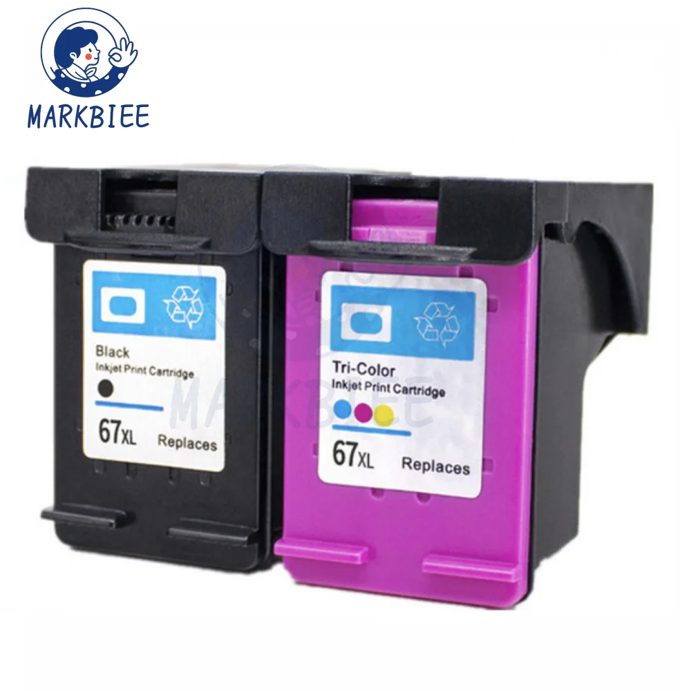 

67XL Ink Cartridge Replacement for hp67 For HP 67 XL Deskjet 2723 2752 1225 6020 6052 6055 6420 6452 4152 4140 4155 Printer