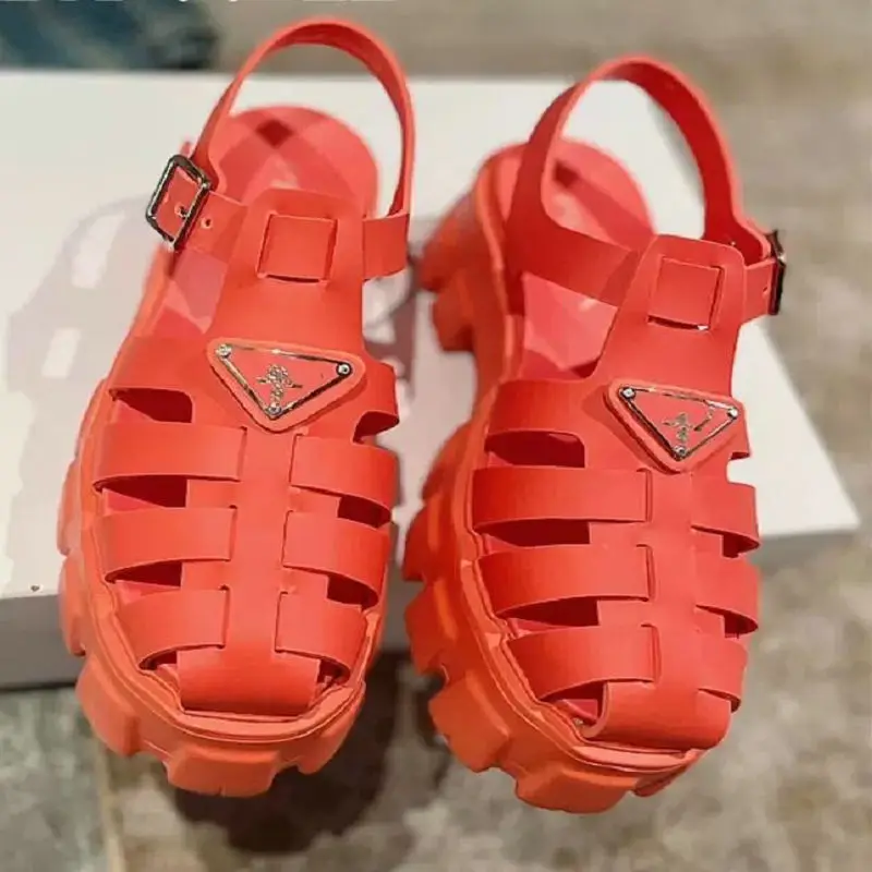 Women Summer Foam Round Toe Sandals Female Ankle Buckle Platform Vintage Shoes Outdoor Beach Sandals Comfortable Sandalias Mujer