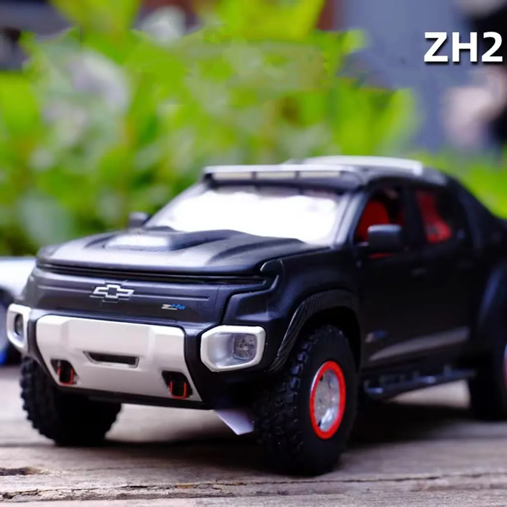 1:32 Chevrolet Colorado ZH2 сплав миниатюрные модели автомобилей игрушечные двери открытый